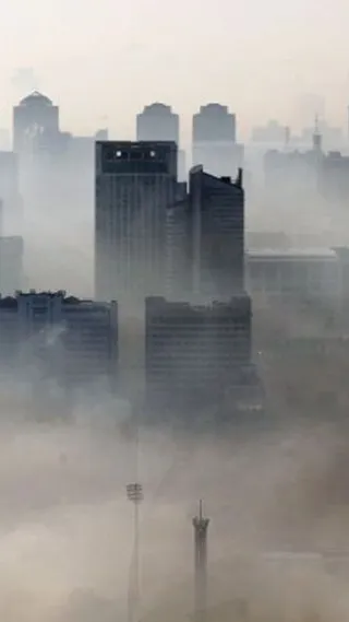 简约朦胧雾霾城市源文件H5背景高清