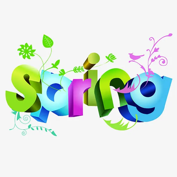彩色spring免抠