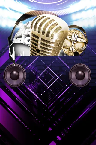 紫色简洁我是歌手海报高清