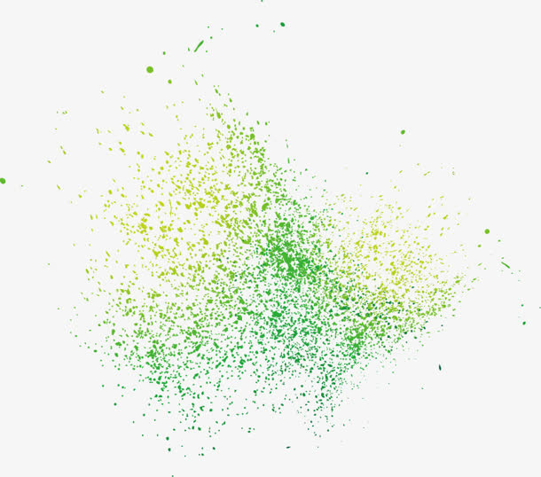 绿色的点形状艺术板块免抠