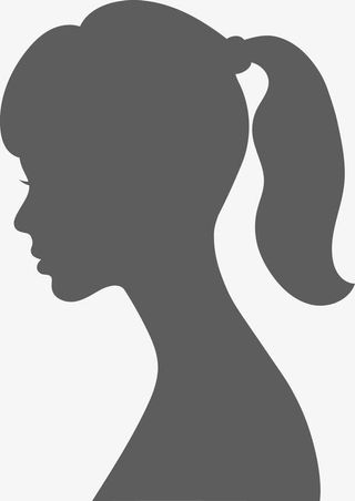 扎着小辫的小女孩图免抠