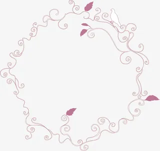 潮流花瓣点缀免抠