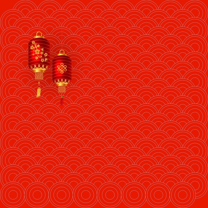 2022新年装饰元素高清卡通手绘背景