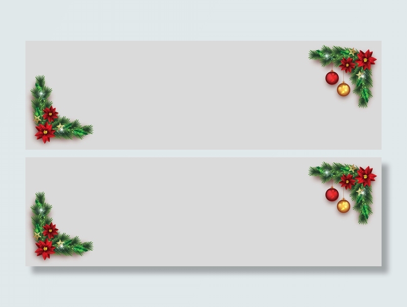 圣诞冬季背景（1920*587）高清