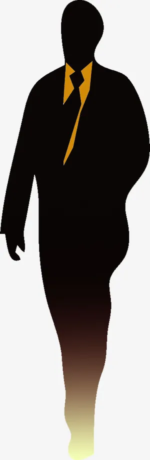 人物剪影招聘海报免抠