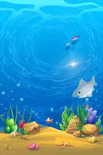 绚丽时尚海洋世界背景高清