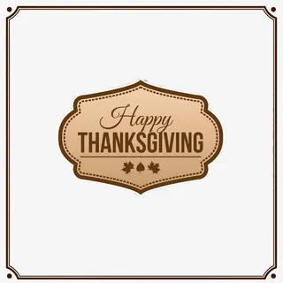 欧美金属感恩卡片边框免抠