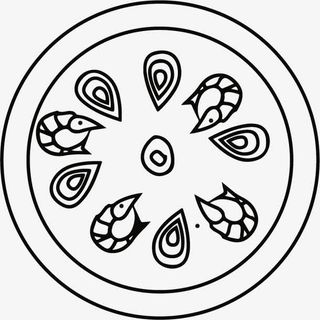 矢量大虾披萨免抠