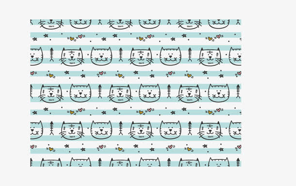 卡通猫咪背景图
