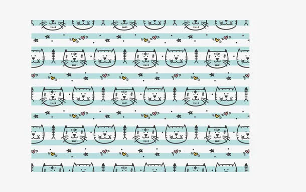 卡通猫咪背景图