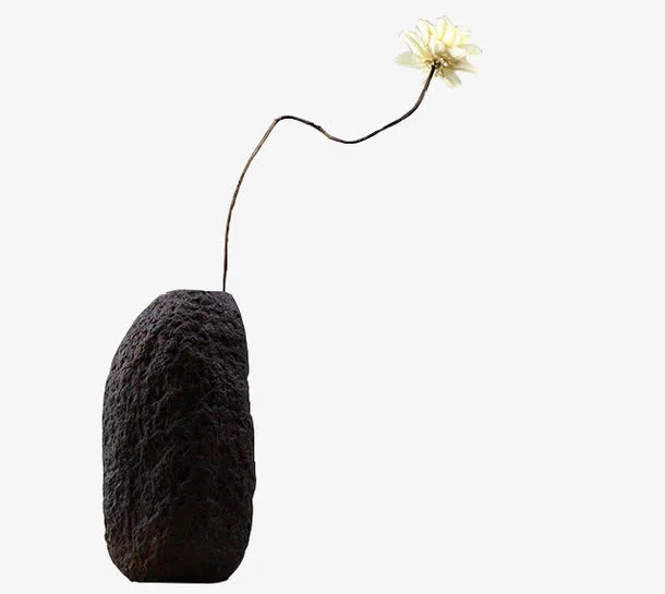 粗陶花瓶免抠