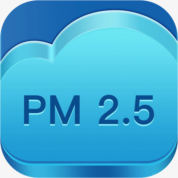 手机PM2.5实时监测仪天气logo图标免抠