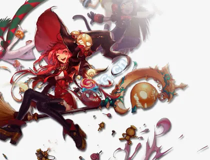 可爱欢乐美女人物手绘免抠