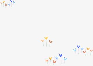 手绘彩色爱心气球免抠