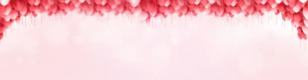 爱情温馨气球背景banner