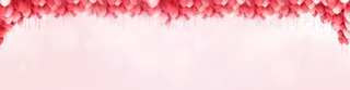 爱情温馨气球背景banner