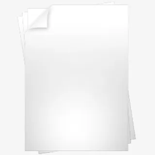 白色空白纸张免抠