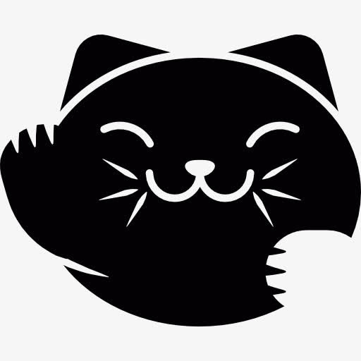 日本的猫的头图标免抠
