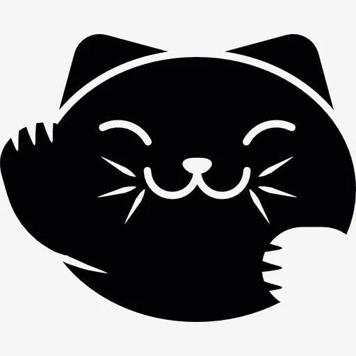 日本的猫的头图标免抠