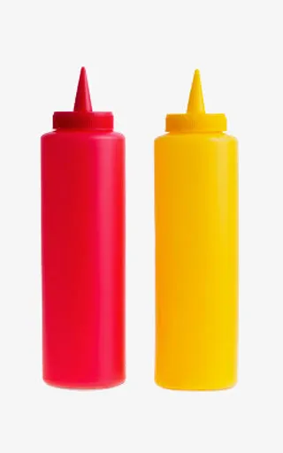 两个调味瓶免抠