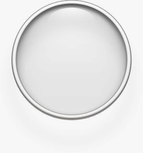 放大镜银色圆圈免抠