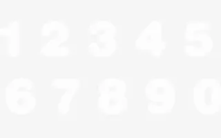 白色冰雪数字PNG免抠