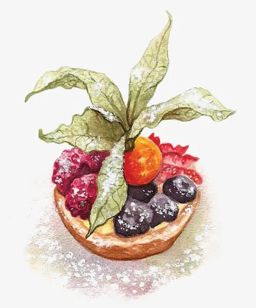 手绘美味精品蛋糕免抠