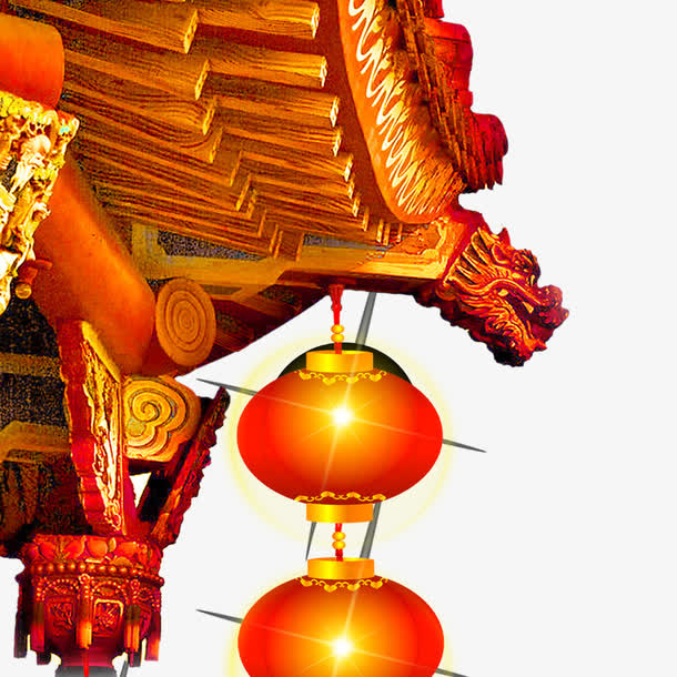 元旦促销装饰免抠