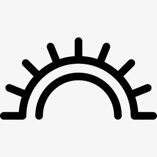 美国本土的阳光图标免抠