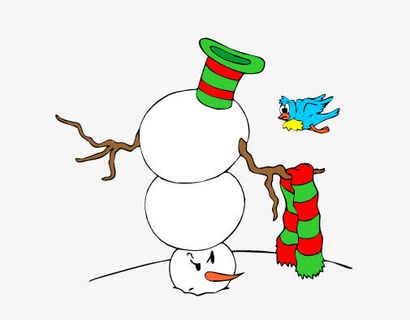 倒立的雪人免抠