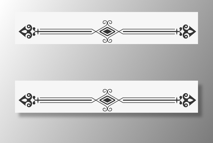 古典花纹分割线免抠