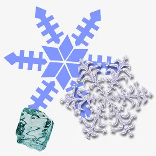 手绘大雪节气免抠