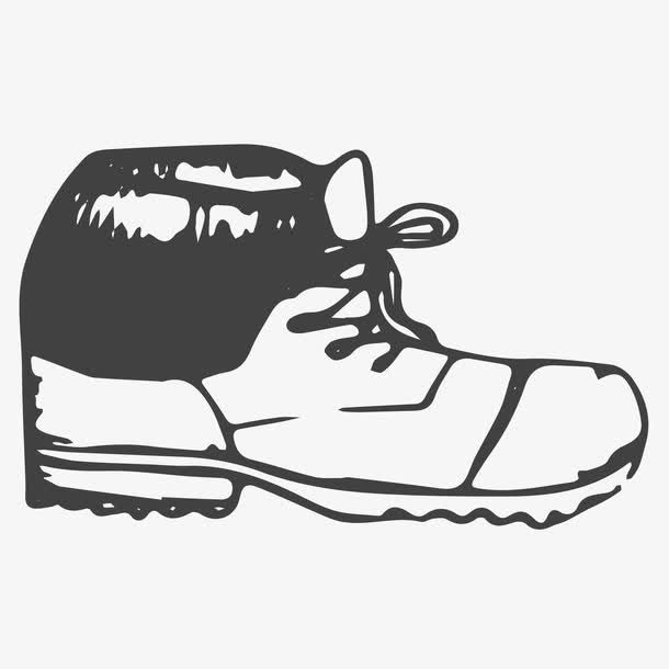 手绘鞋子免抠