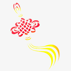 漂浮中国结素材免抠