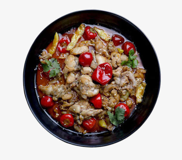 特色地方美食香辣牛蛙免抠