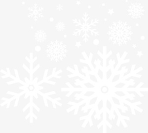 冬季纯洁白色雪花免抠
