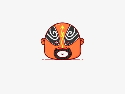 京剧脸谱手绘免抠 京剧脸谱手绘免抠