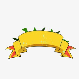横幅装饰标签免抠
