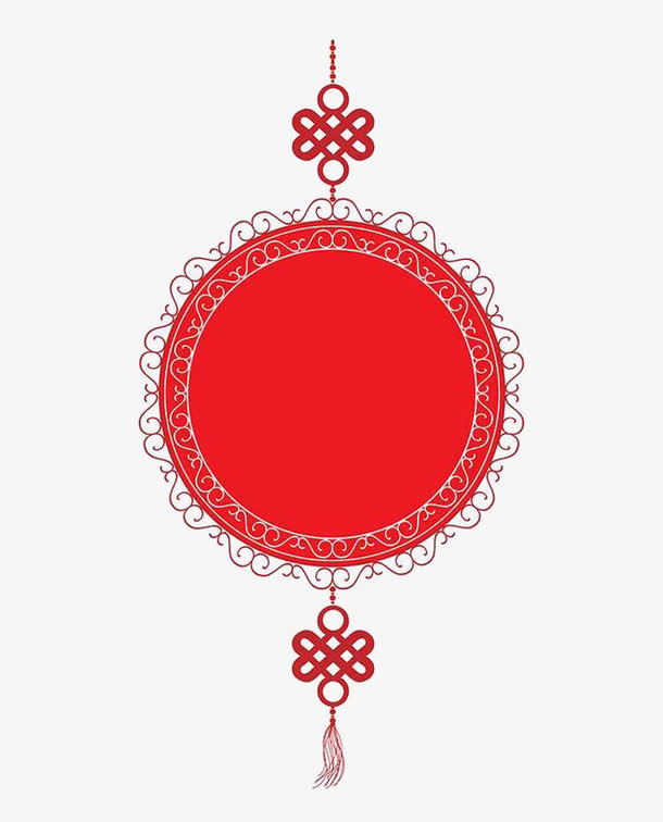 红色新年元素免抠