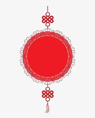 红色新年元素免抠