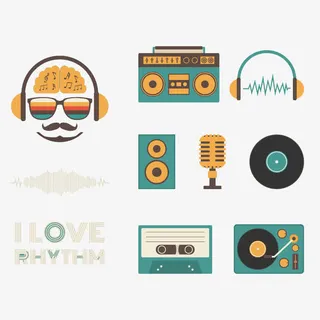 矢量80后的记忆免抠