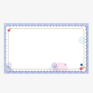 简约花边中国风信纸免抠