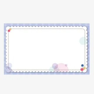 简约花边中国风信纸免抠