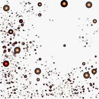 黄色闪耀光芒免抠