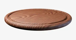 棕色木质纹理木圆盘实物免抠