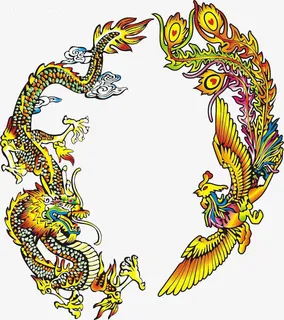 龙凤纹图案免抠