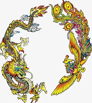 龙凤纹图案免抠
