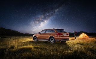 汽车观星夜景背景素材高清