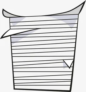 一叠白纸素材免抠