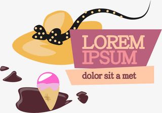 夏季海报主题素材免抠